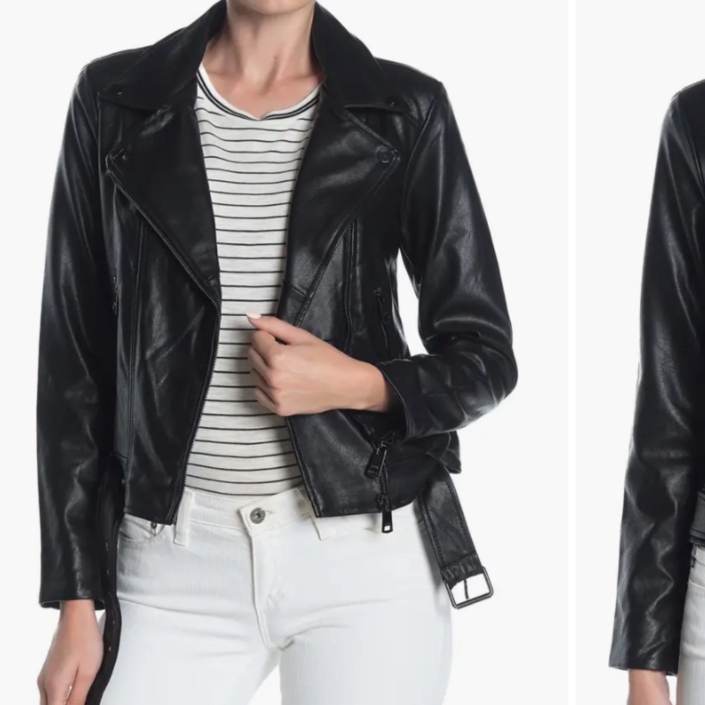 “Faux leather Moto jacket”